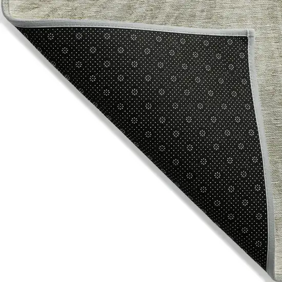 Taupe And Beige Abstract Washable Indoor Outdoor Area Rug Photo 4