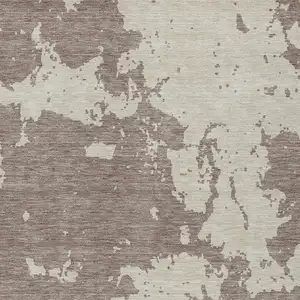 Photo of Taupe And Beige Abstract Washable Indoor Outdoor Area Rug