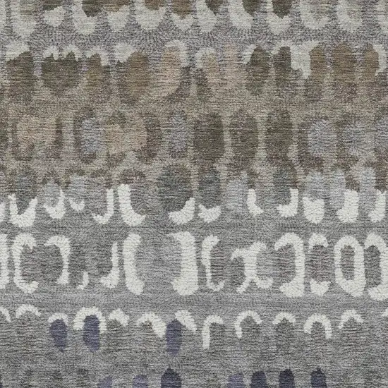 Taupe And Beige Geometric Washable Indoor Outdoor Area Rug Photo 3