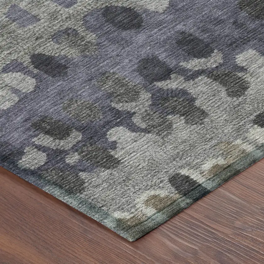 Taupe And Beige Geometric Washable Indoor Outdoor Area Rug Photo 5