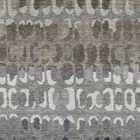Taupe And Beige Geometric Washable Indoor Outdoor Area Rug Photo 3