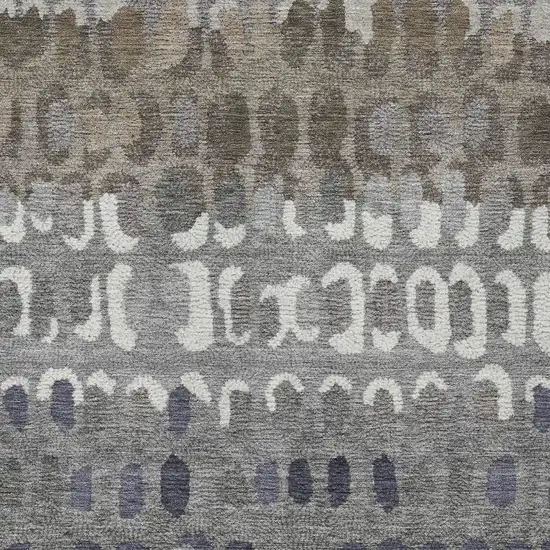 Taupe And Beige Geometric Washable Indoor Outdoor Area Rug Photo 3