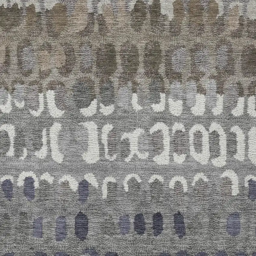 Taupe And Beige Geometric Washable Indoor Outdoor Area Rug Photo 3