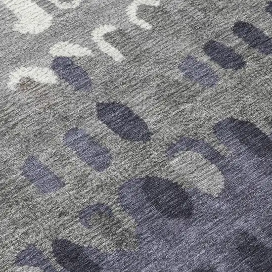 Taupe And Beige Geometric Washable Indoor Outdoor Area Rug Photo 6