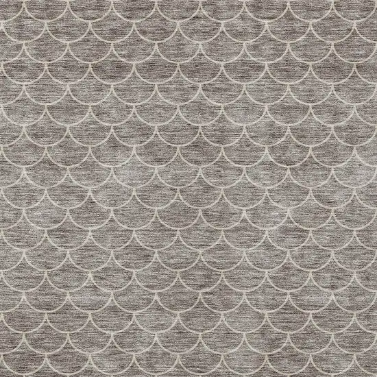 Taupe And Beige Geometric Washable Indoor Outdoor Area Rug Photo 5