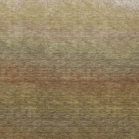 Taupe And Beige Ombre Washable Indoor Outdoor Area Rug Photo 4