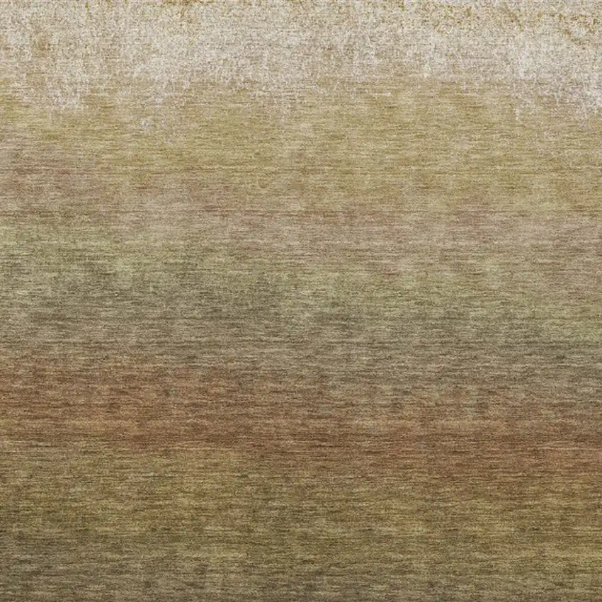 Taupe And Beige Ombre Washable Indoor Outdoor Area Rug Photo 3