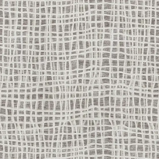 Taupe And Beige Striped Washable Area Rug With UV Protection Photo 3