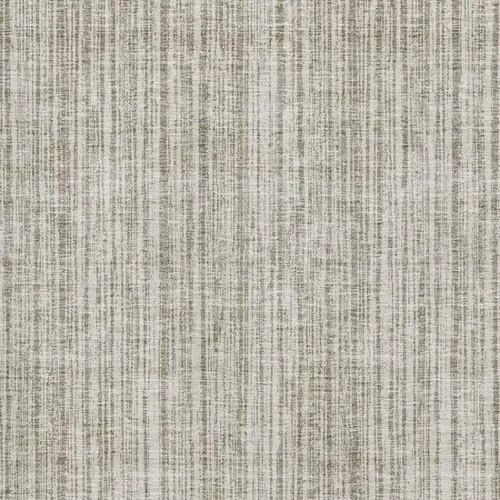 Taupe And Beige Striped Washable Area Rug With UV Protection Photo 3