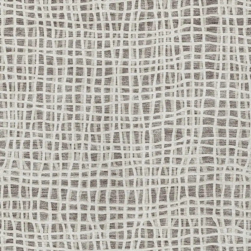 Taupe And Beige Striped Washable Indoor Outdoor Area Rug Photo 4