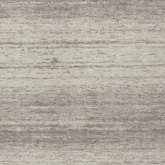 Taupe And Beige Striped Washable Indoor Outdoor Area Rug Photo 6