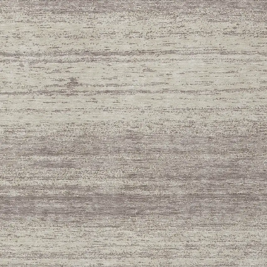 Taupe And Beige Striped Washable Indoor Outdoor Area Rug Photo 6