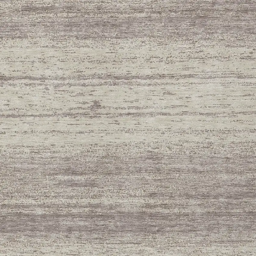 Taupe And Beige Striped Washable Indoor Outdoor Area Rug Photo 6