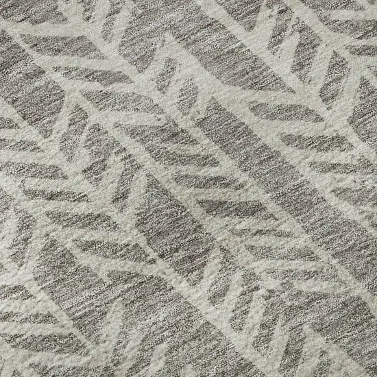 Taupe And Beige Tribal Washable Area Rug With UV Protection Photo 9