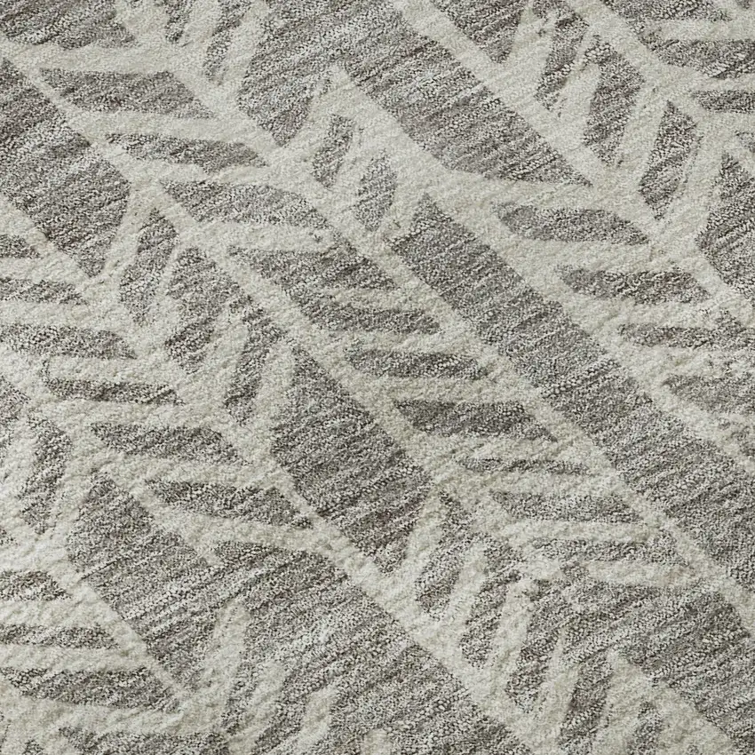 Taupe And Beige Tribal Washable Area Rug With UV Protection Photo 9