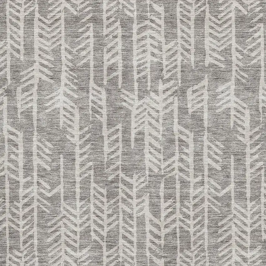 Taupe And Beige Tribal Washable Area Rug With UV Protection Photo 3