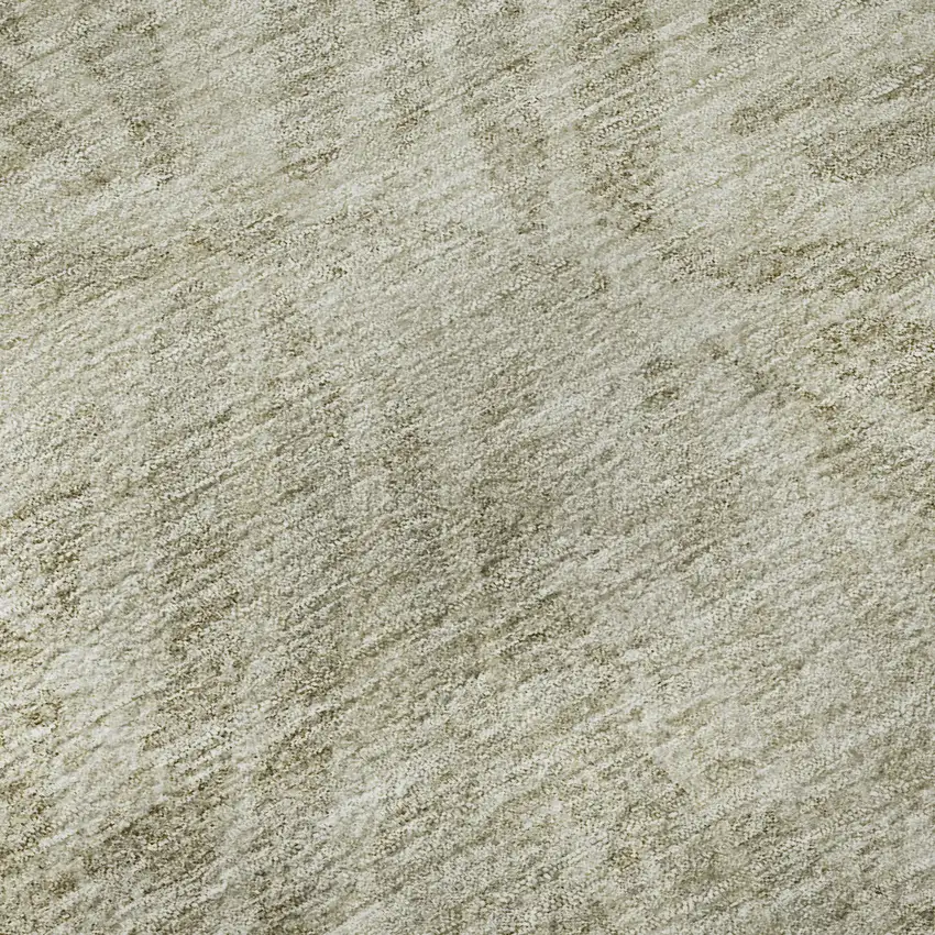 Taupe And Beige Zebra Print Washable Area Rug With UV Protection Photo 9