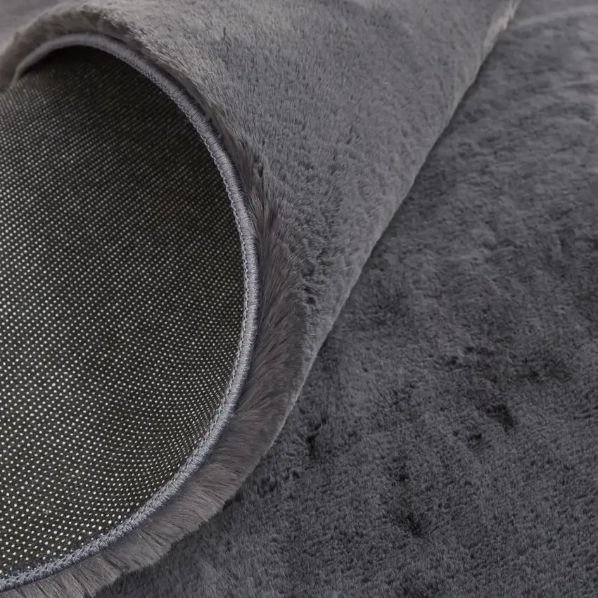Taupe And Black Shag Area Rug Photo 5