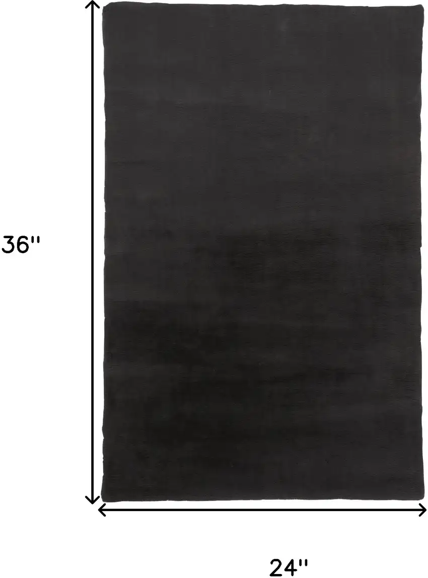 Taupe And Black Shag Area Rug Photo 3