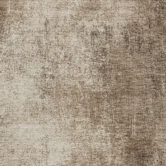 Taupe And Brown Abstract Washable Indoor Outdoor Area Rug Photo 3