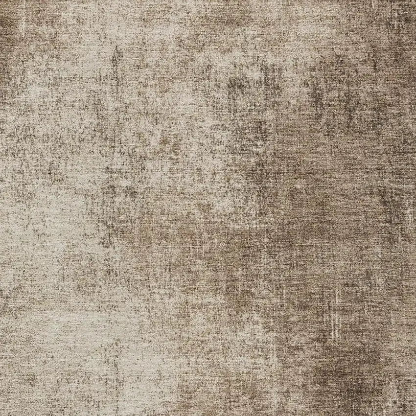 Taupe And Brown Abstract Washable Indoor Outdoor Area Rug Photo 3