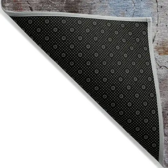 Taupe And Brown Abstract Washable Indoor Outdoor Area Rug Photo 7