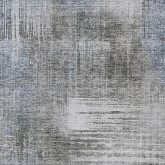 Taupe And Brown Abstract Washable Indoor Outdoor Area Rug Photo 3