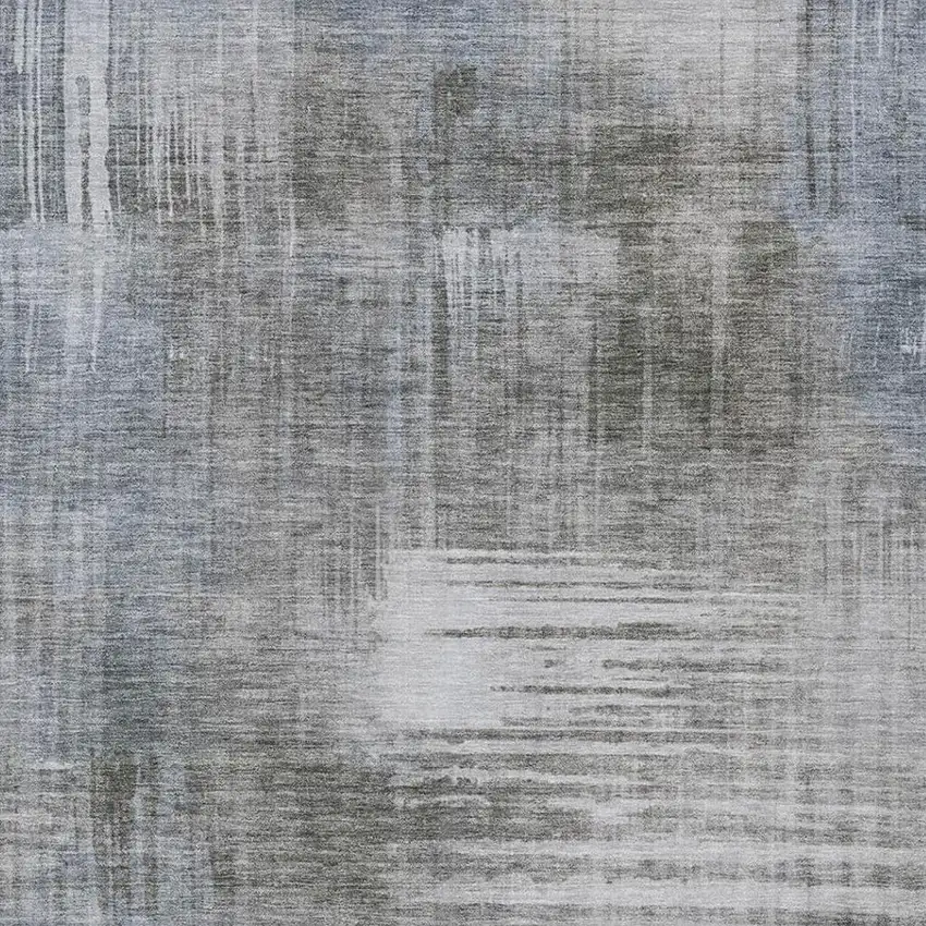Taupe And Brown Abstract Washable Indoor Outdoor Area Rug Photo 3