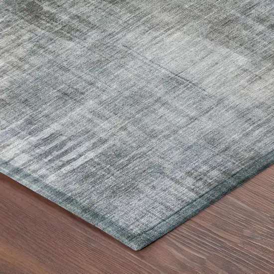 Taupe And Brown Abstract Washable Indoor Outdoor Area Rug Photo 5