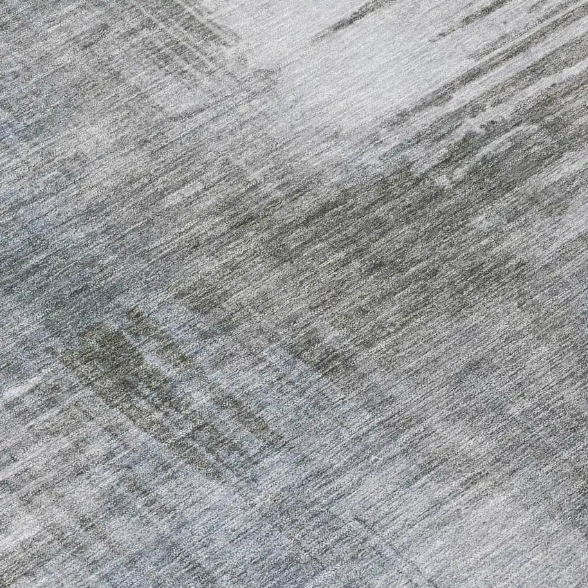 Taupe And Brown Abstract Washable Indoor Outdoor Area Rug Photo 6