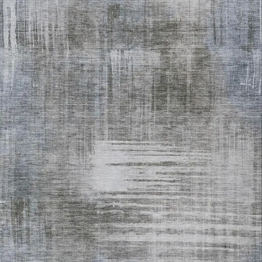 Taupe And Brown Abstract Washable Indoor Outdoor Area Rug Photo 3