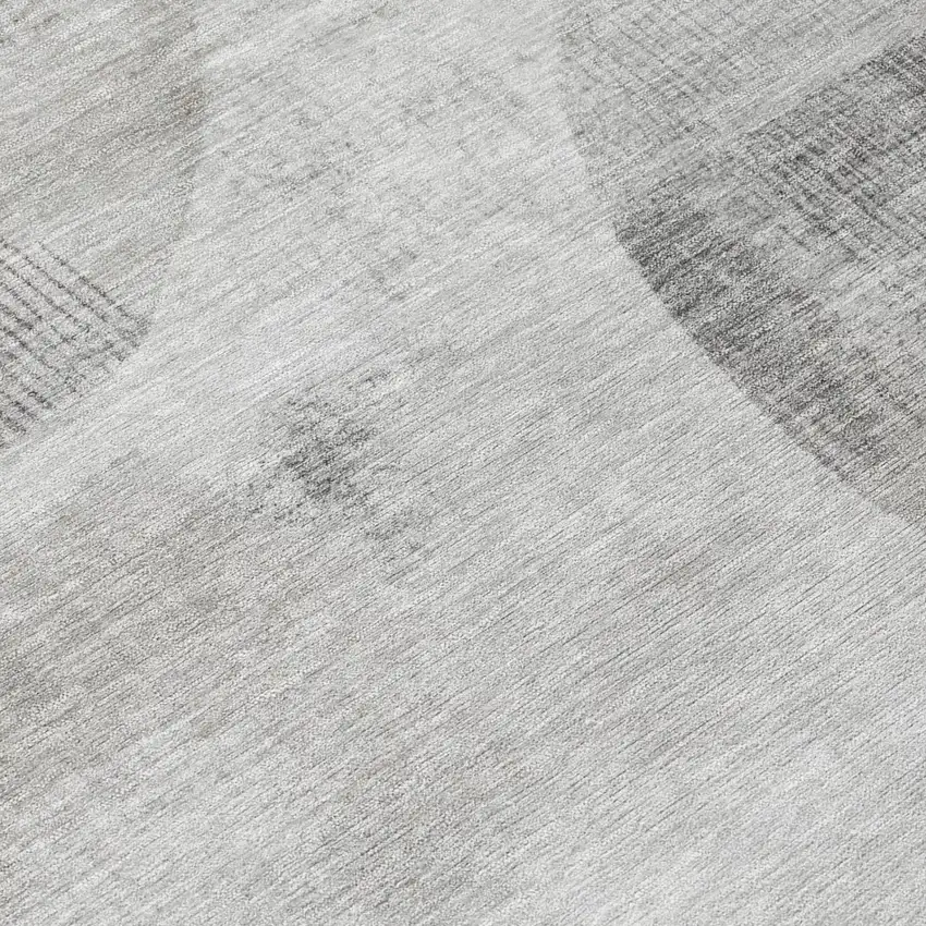 Taupe And Brown Geometric Washable Indoor Outdoor Area Rug Photo 4