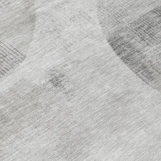 Taupe And Brown Geometric Washable Indoor Outdoor Area Rug Photo 4
