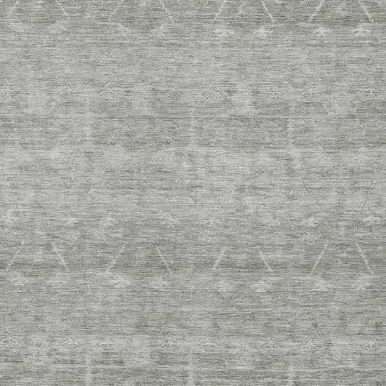 Taupe And Brown Tribal Washable Indoor Outdoor Area Rug Photo 3