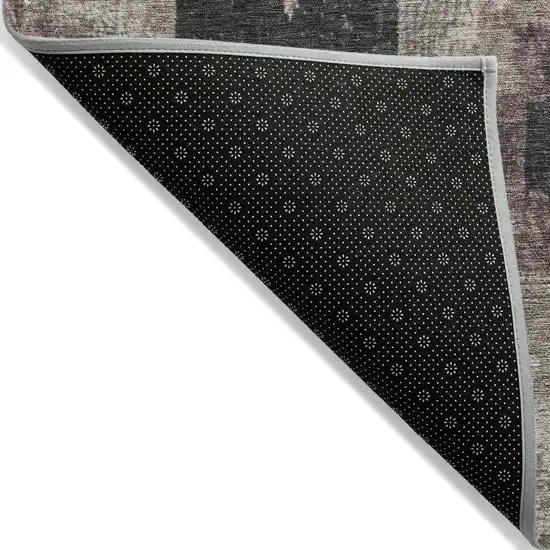 Taupe And Charcoal Aztec Washable Indoor Outdoor Area Rug Photo 8