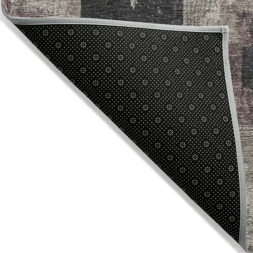 Taupe And Charcoal Aztec Washable Indoor Outdoor Area Rug Photo 8