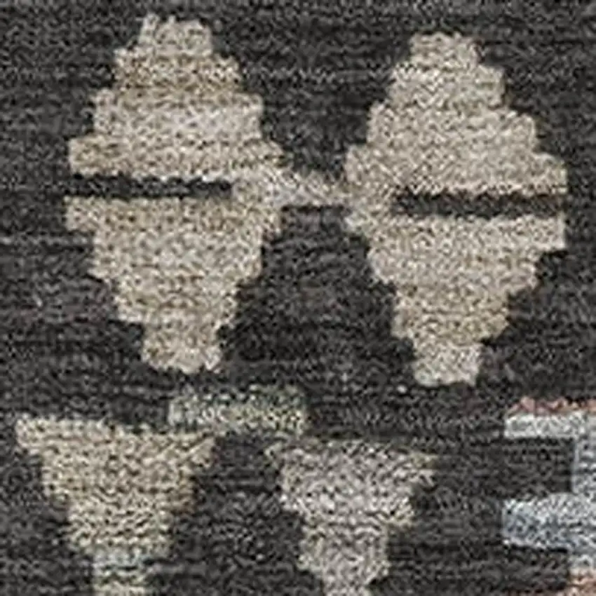 Taupe And Charcoal Tribal Washable Area Rug With UV Protection Photo 3