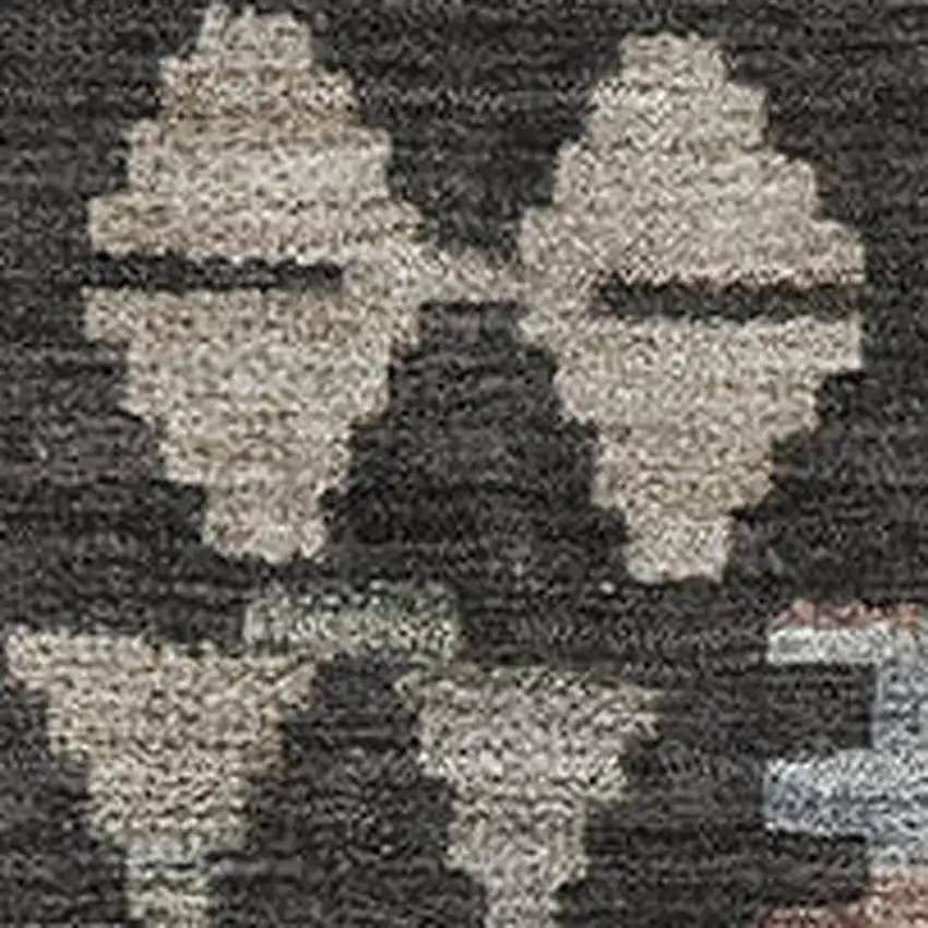 Taupe And Charcoal Tribal Washable Area Rug With UV Protection Photo 3