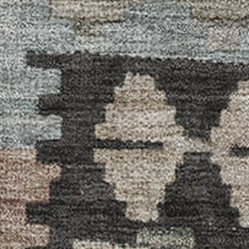 Taupe And Charcoal Tribal Washable Area Rug With UV Protection Photo 3