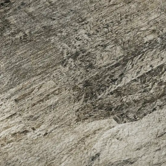 Taupe And Gray Abstract Washable Area Rug With UV Protection Photo 9