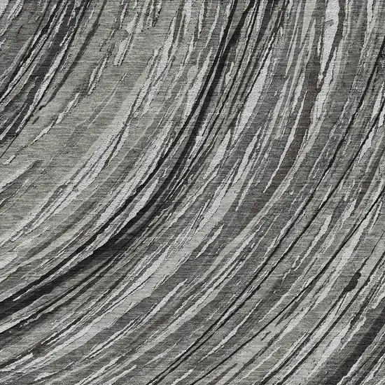 Taupe And Gray Abstract Washable Area Rug With UV Protection Photo 7