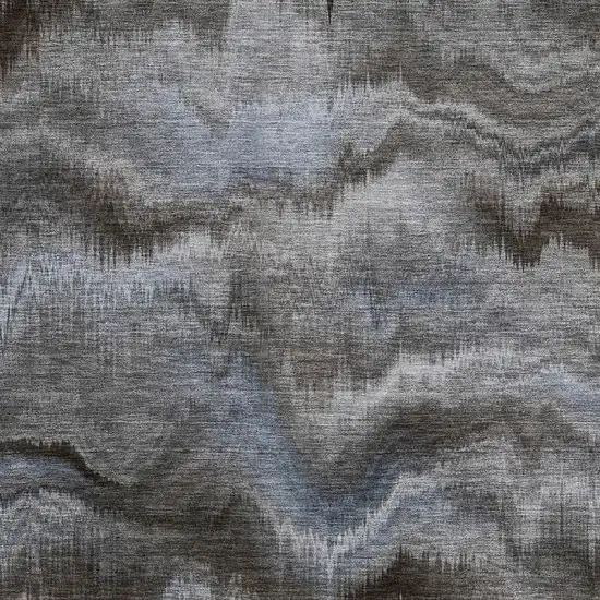 Taupe And Gray Abstract Washable Area Rug With UV Protection Photo 3