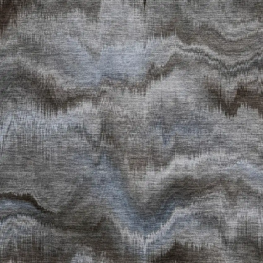 Taupe And Gray Abstract Washable Area Rug With UV Protection Photo 3
