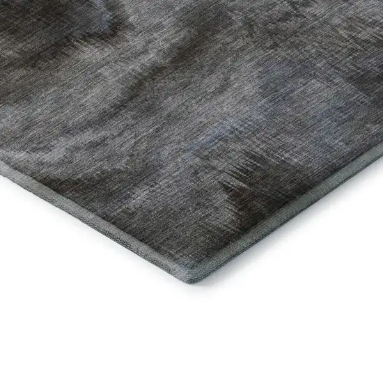 Taupe And Gray Abstract Washable Area Rug With UV Protection Photo 7