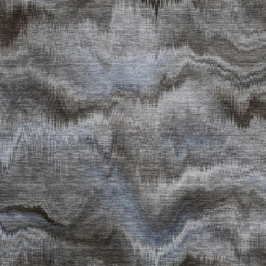 Taupe And Gray Abstract Washable Area Rug With UV Protection Photo 3