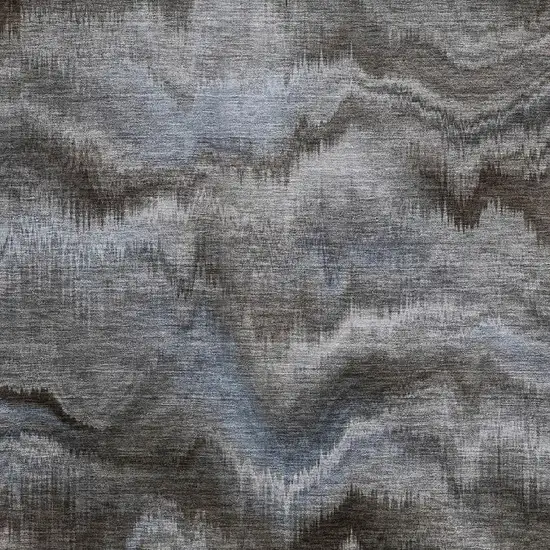 Taupe And Gray Abstract Washable Area Rug With UV Protection Photo 3