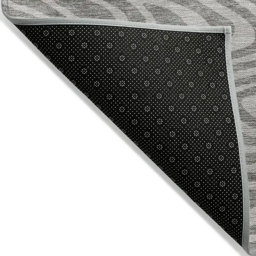 Taupe And Gray Abstract Washable Indoor Outdoor Area Rug Photo 4