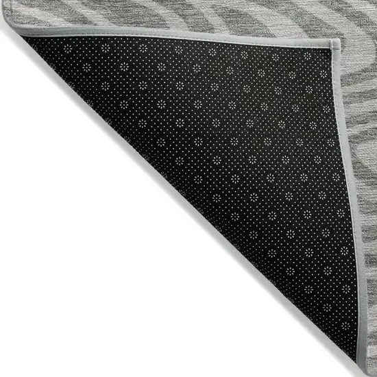 Taupe And Gray Abstract Washable Indoor Outdoor Area Rug Photo 4