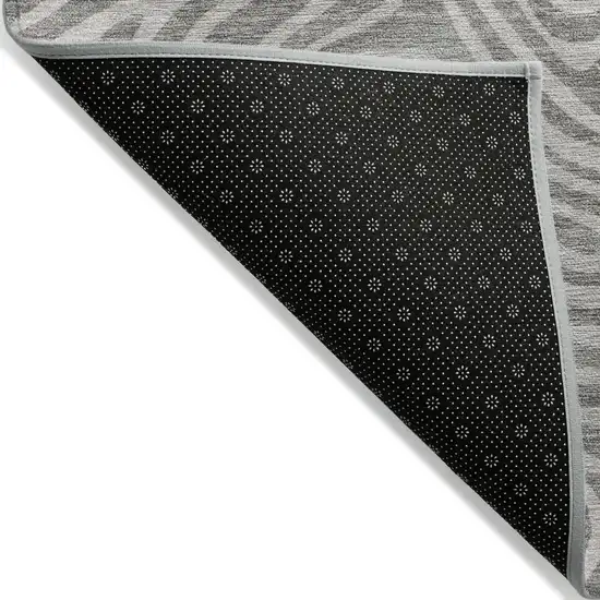Taupe And Gray Abstract Washable Indoor Outdoor Area Rug Photo 4