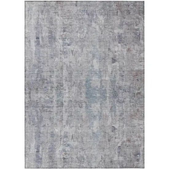 Taupe And Gray Abstract Washable Indoor Outdoor Area Rug Photo 2